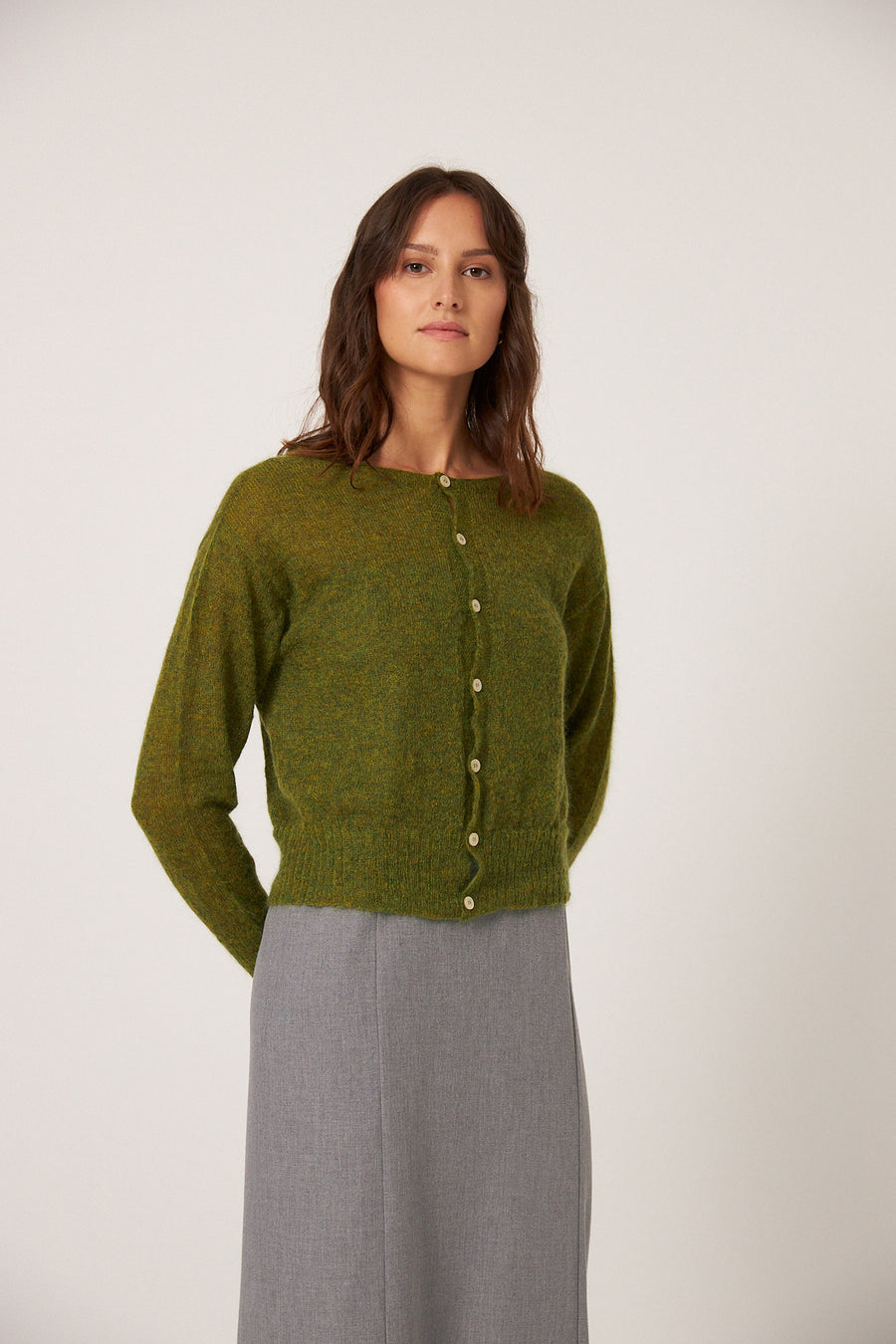 Fleur Cardigan - Peridot Green