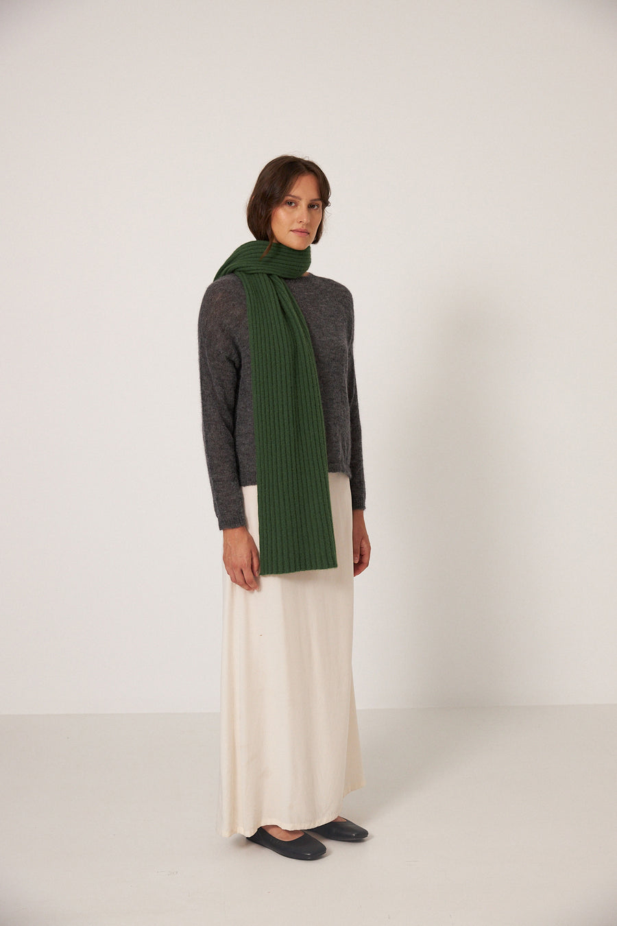 Ripple Scarf - Herb Green