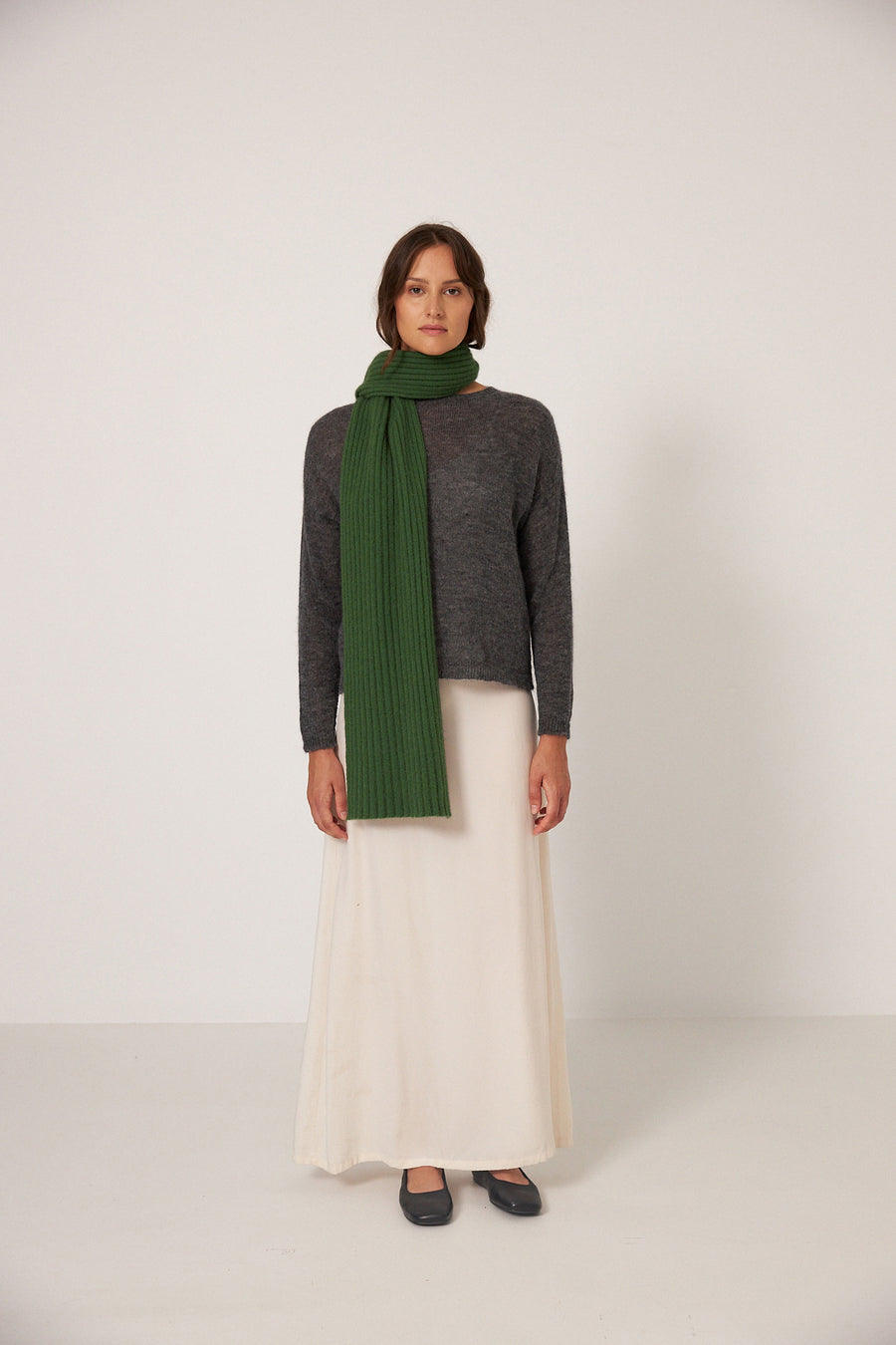 Ripple Scarf - Herb Green