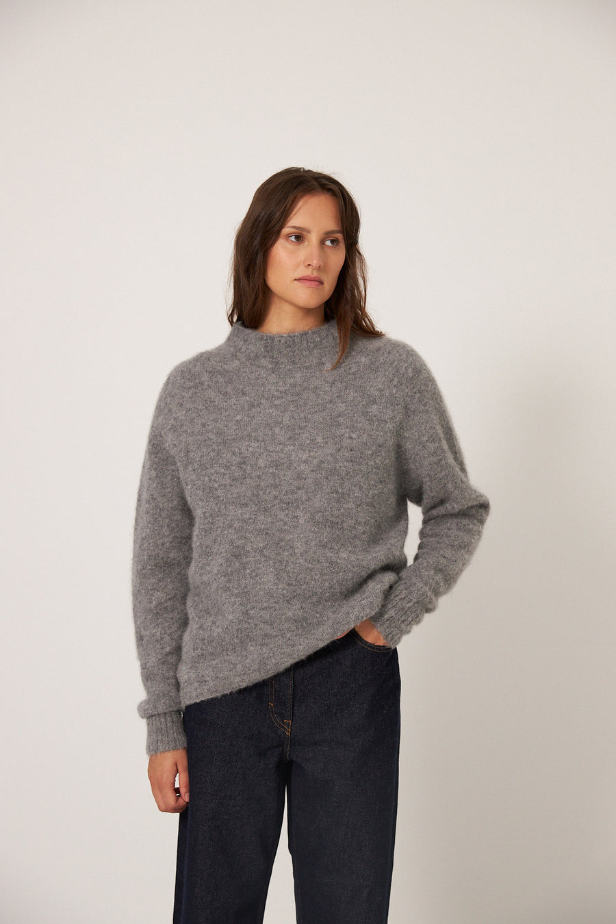 Campfire Raglan Knit - Granite