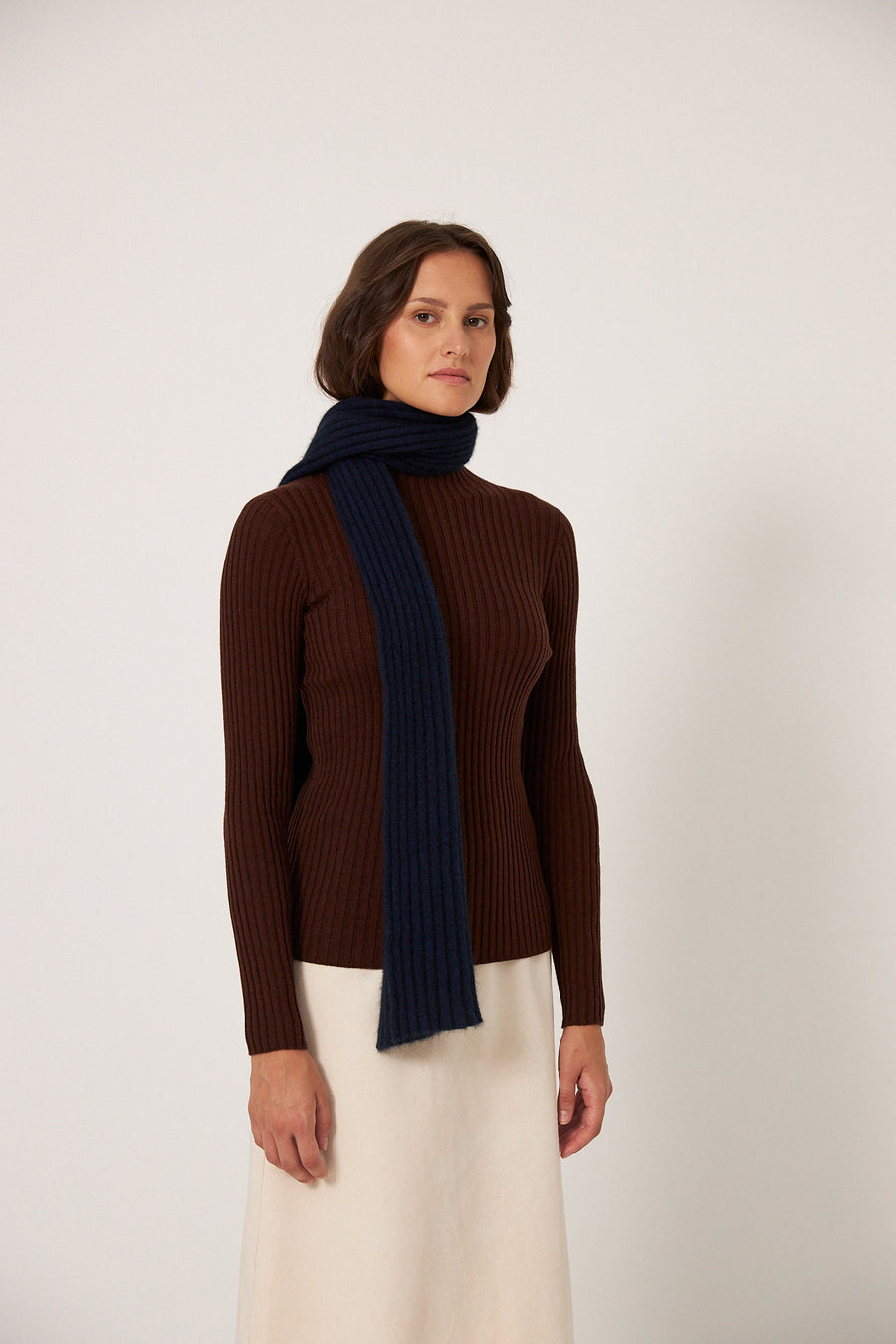 Heart Turtle Neck - Chestnut