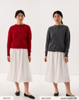 Kindred Cable Cardigan - Almost Black (Sample Color)