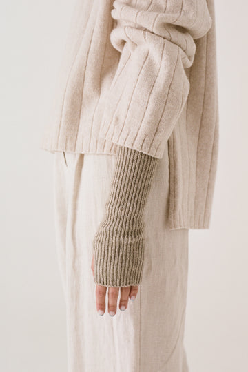 Fingerless Gloves - Natural