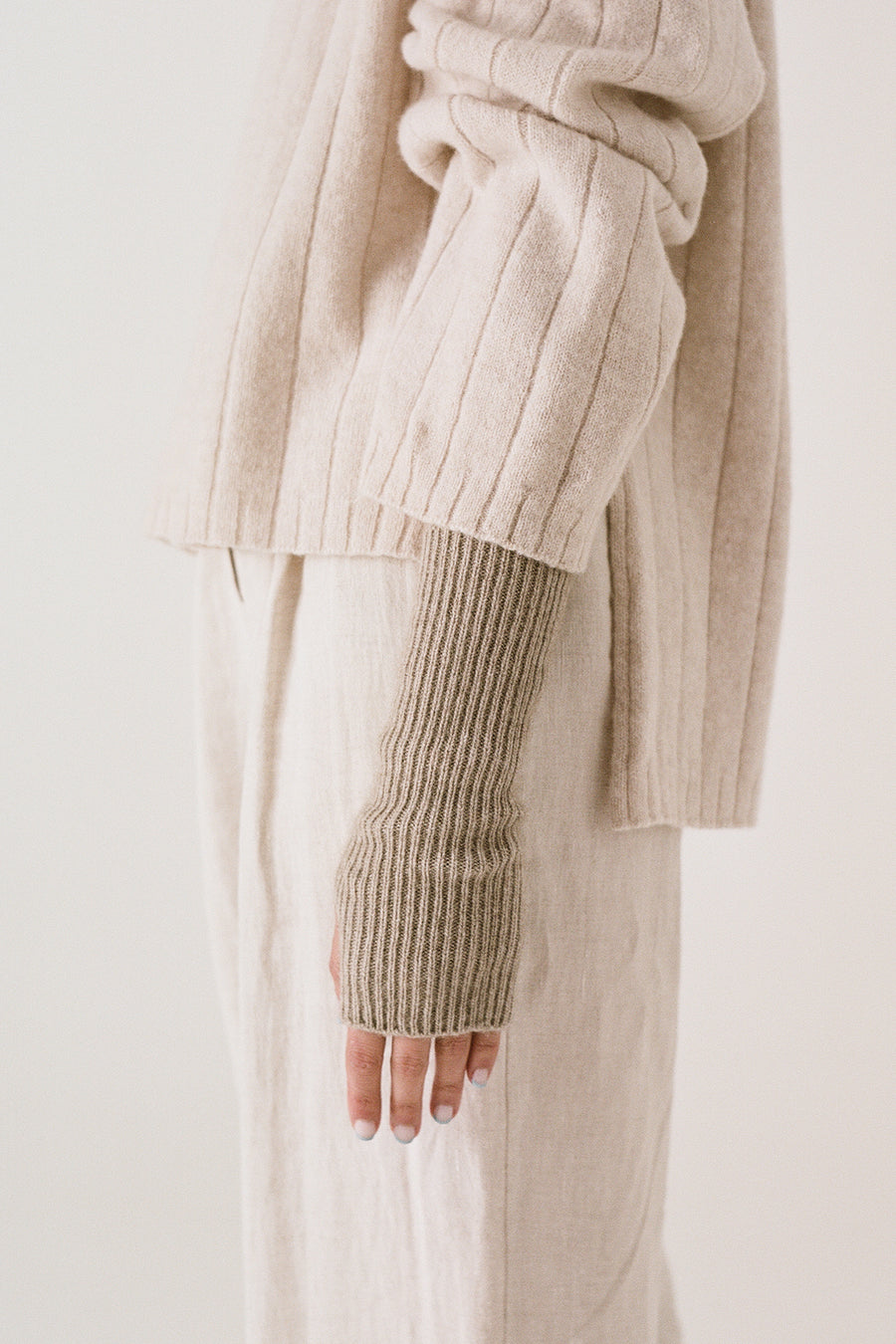 Fingerless Gloves - Natural