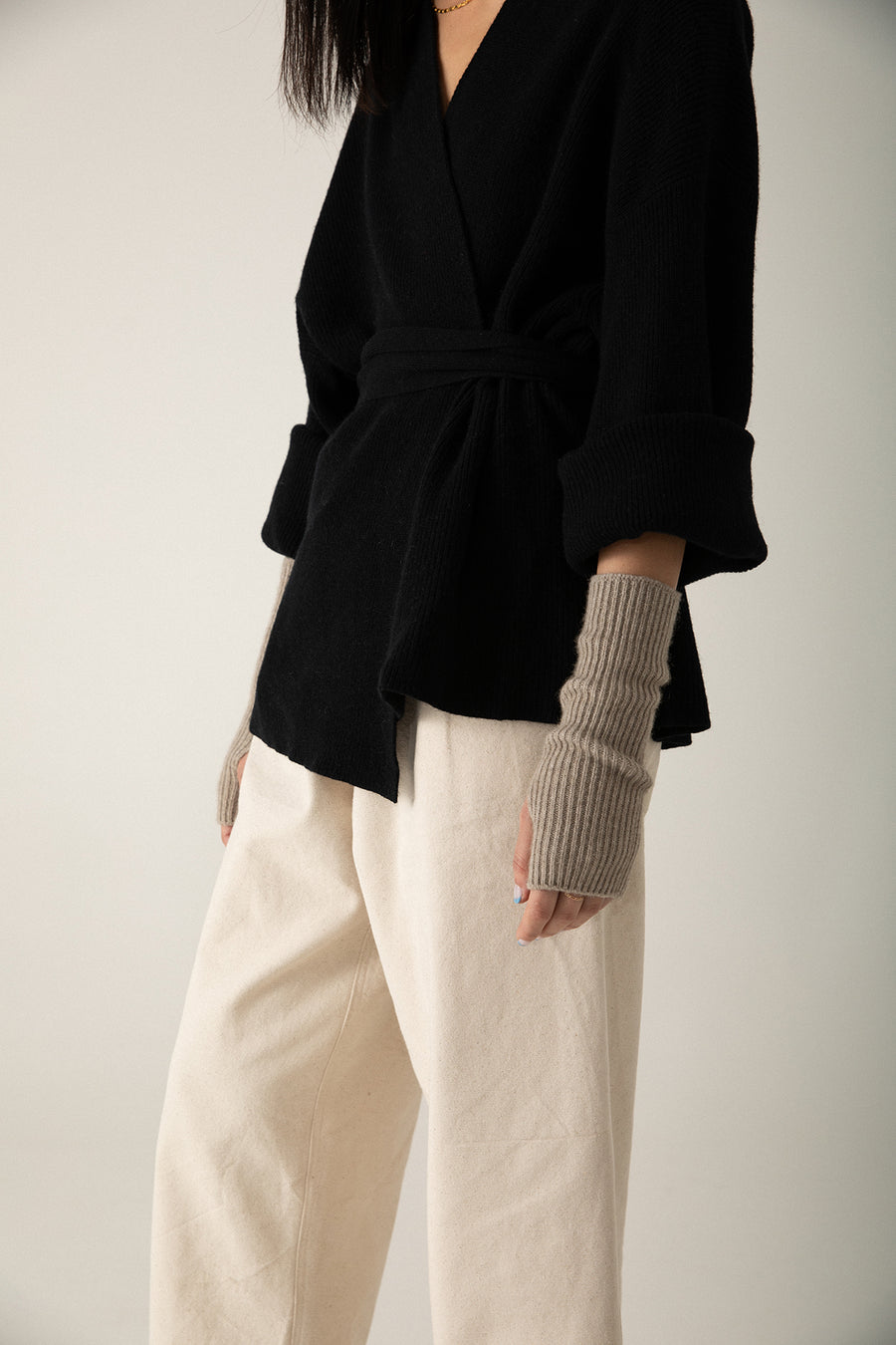 Fingerless Gloves - Natural