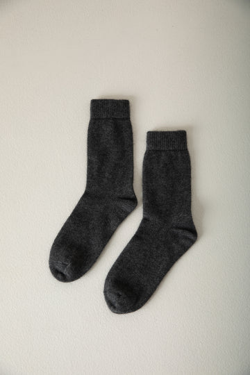 Possum Merino Socks - Charcoal