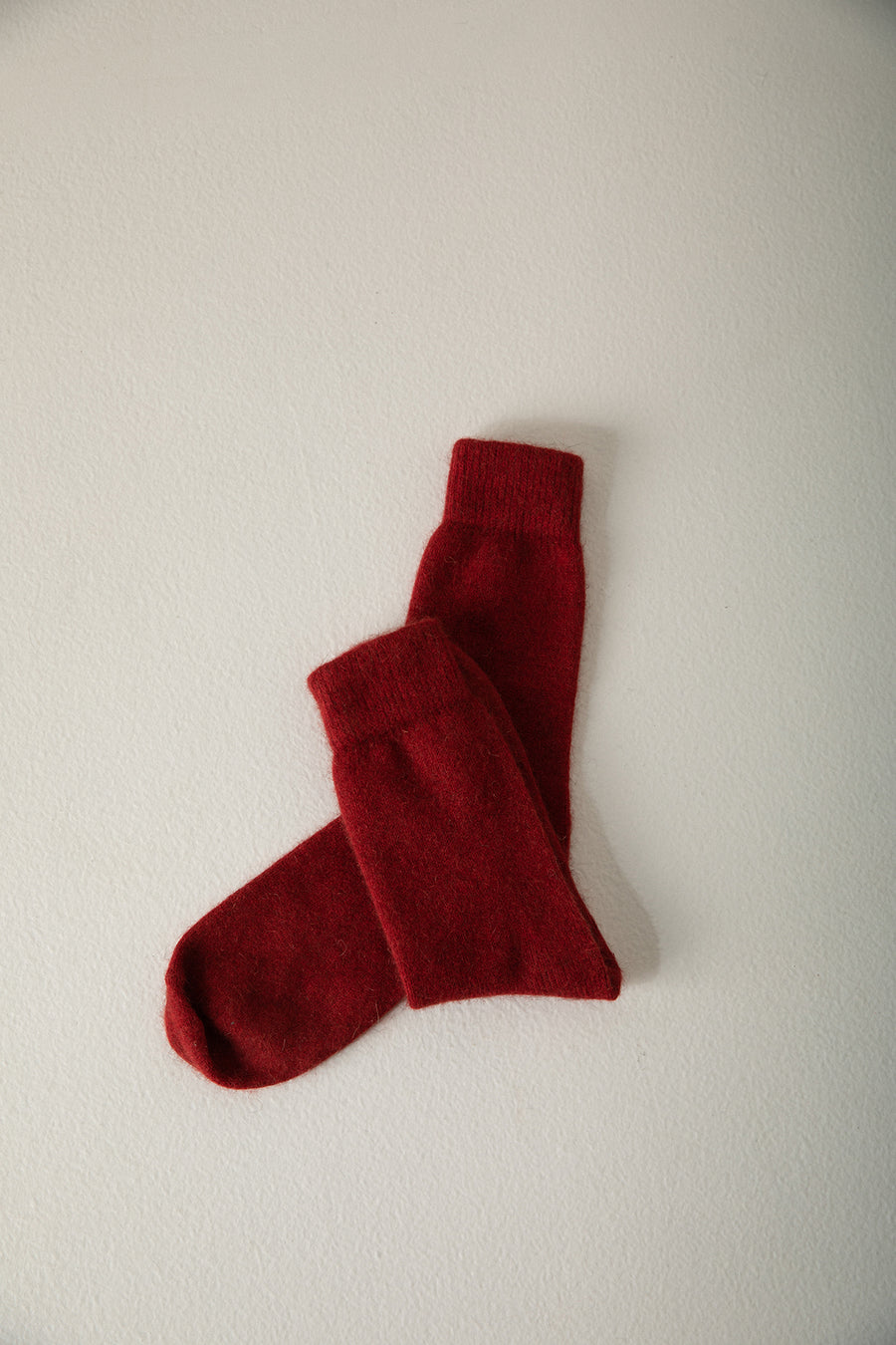 Possum Merino Socks - Crimson